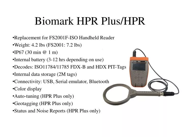 biomark hpr plus hpr