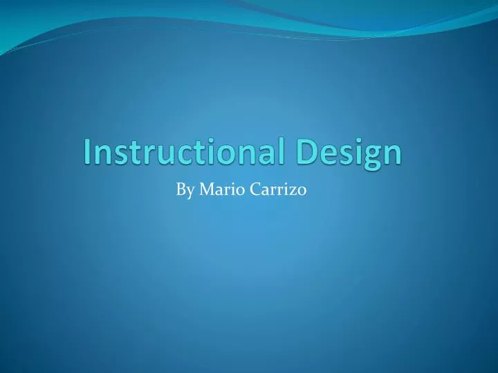 instructional design