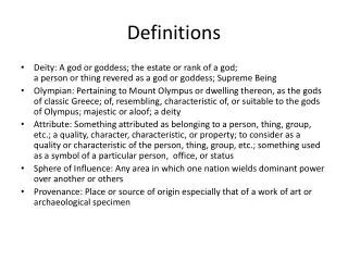 Definitions