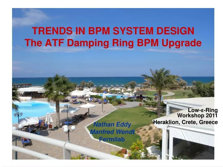 trends in bpm system design the atf damping ring bpm upgrade