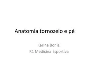 anatomia tornozelo e p