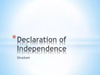 Declaration of Independence