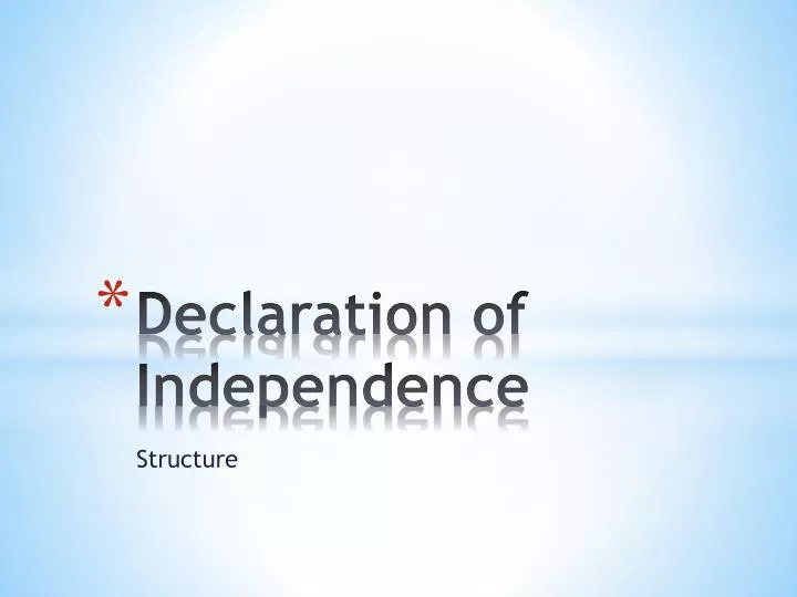 declaration of independence