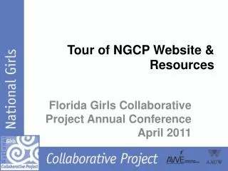 Tour of NGCP Website &amp; Resources