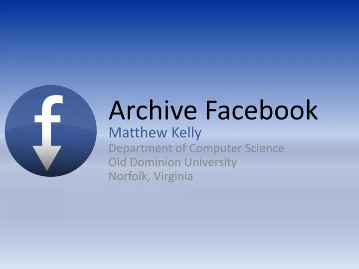 archive facebook