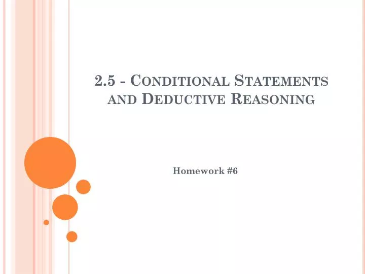 2 5 conditional statements and deductive reasoning