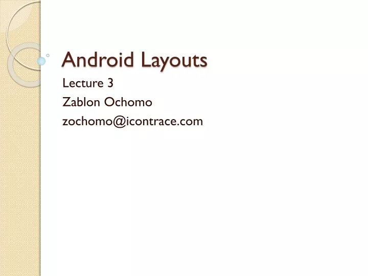 android layouts