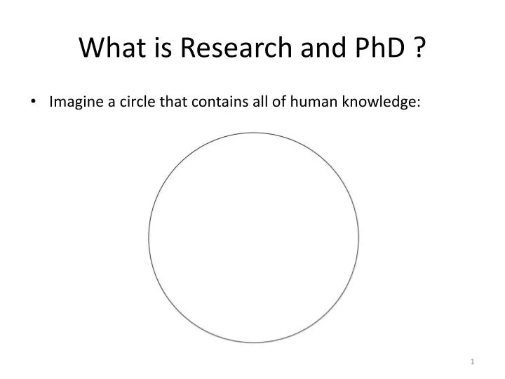 what is research and phd