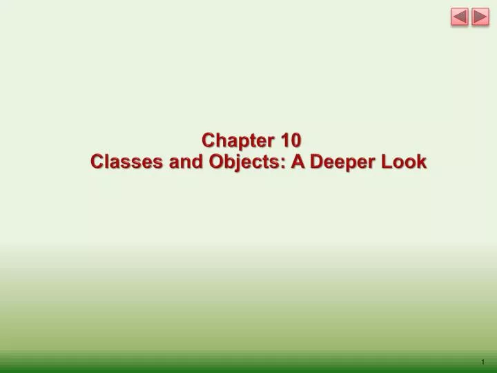 chapter 10 classes and objects a deeper look