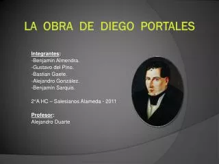 la obra de diego portales