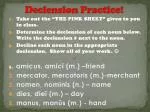 Latin Noun Declension and Verb Conjugation Practice Assignment - slide 1