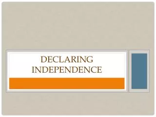 declaring independence