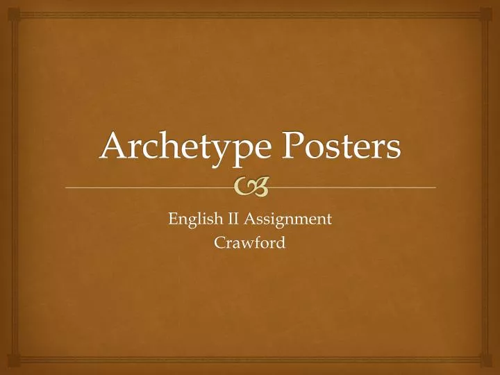 archetype posters