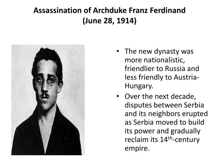 assassination of archduke franz ferdinand june 28 1914
