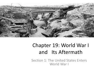 chapter 19 world war i and its aftermath