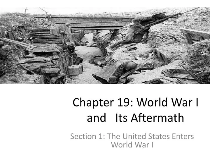 chapter 19 world war i and its aftermath