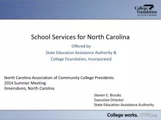 School Services for North Carolina