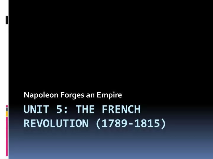 napoleon forges an empire