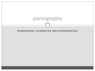 pornography