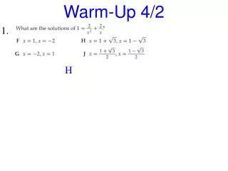 Warm-Up 4/2