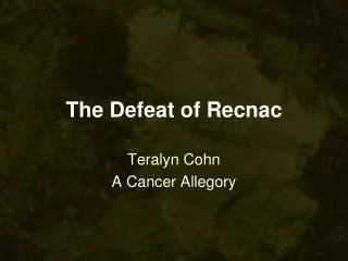 The Defeat of Recnac
