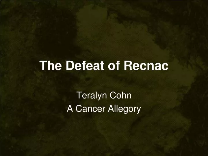 the defeat of recnac