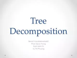 Tree Decomposition