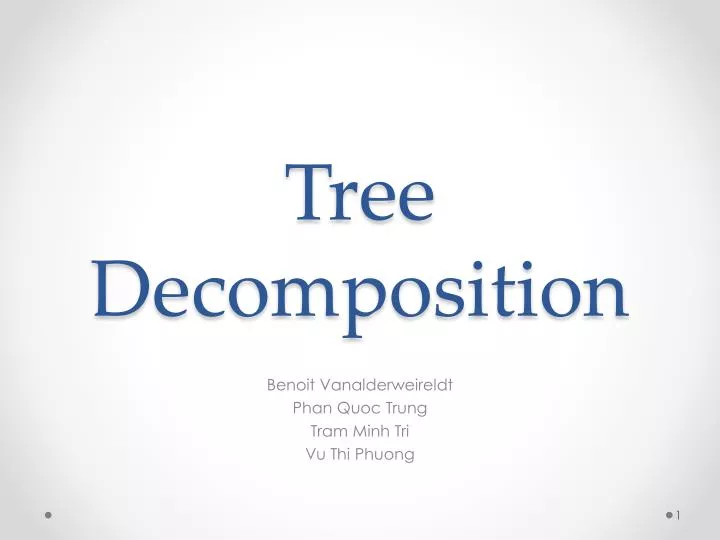 tree decomposition