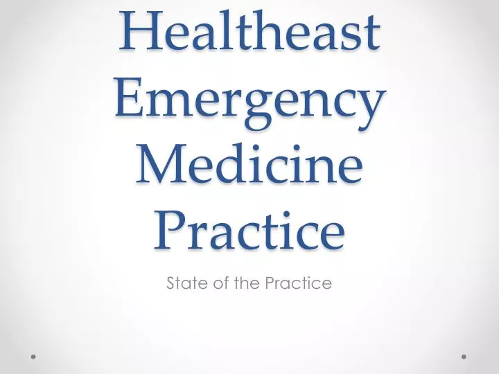 healtheast emergency medicine practice