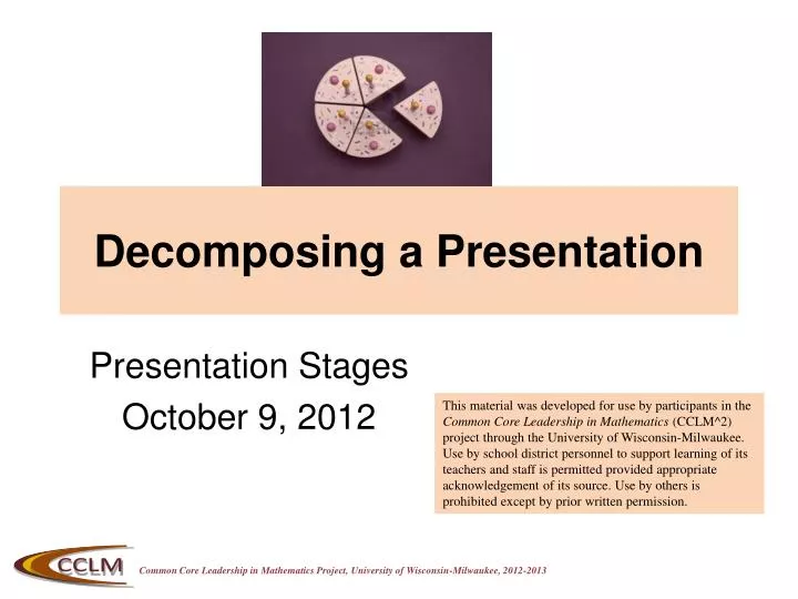 decomposing a presentation