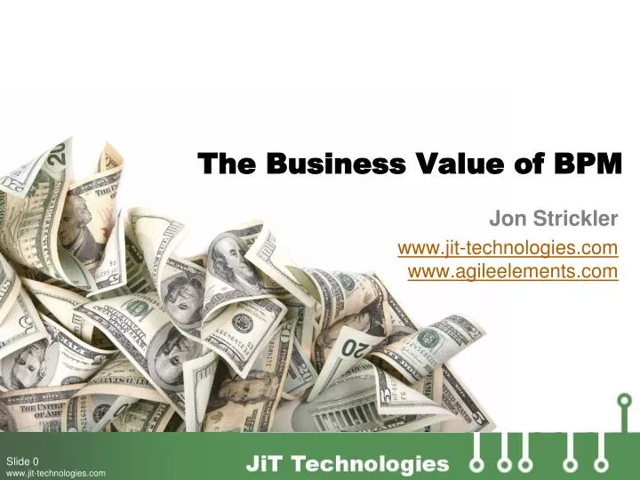 jon strickler www jit technologies com www agileelements com