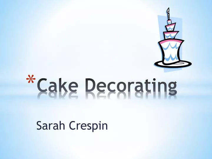 cake decorating