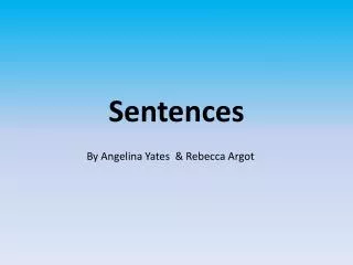 Sentences