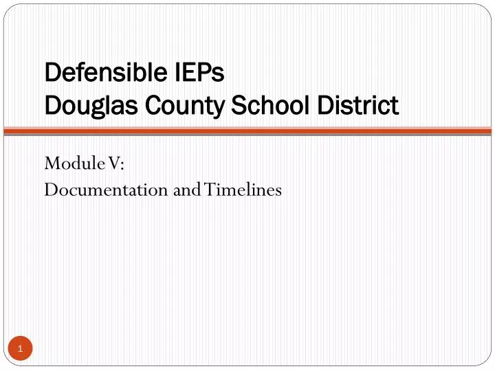 defensible ieps douglas county school district