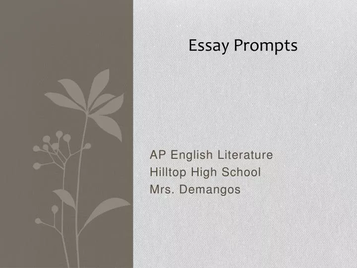 ap english literature hilltop high school mrs demangos