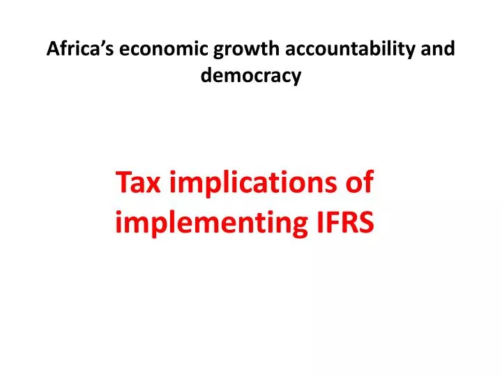 africa s economic growth accountability and democracy