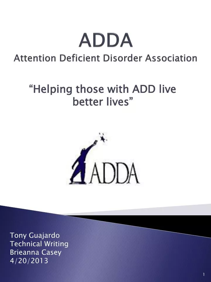 adda attention deficient disorder association
