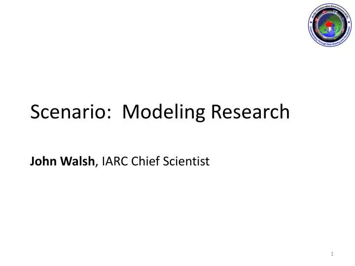 scenario modeling research