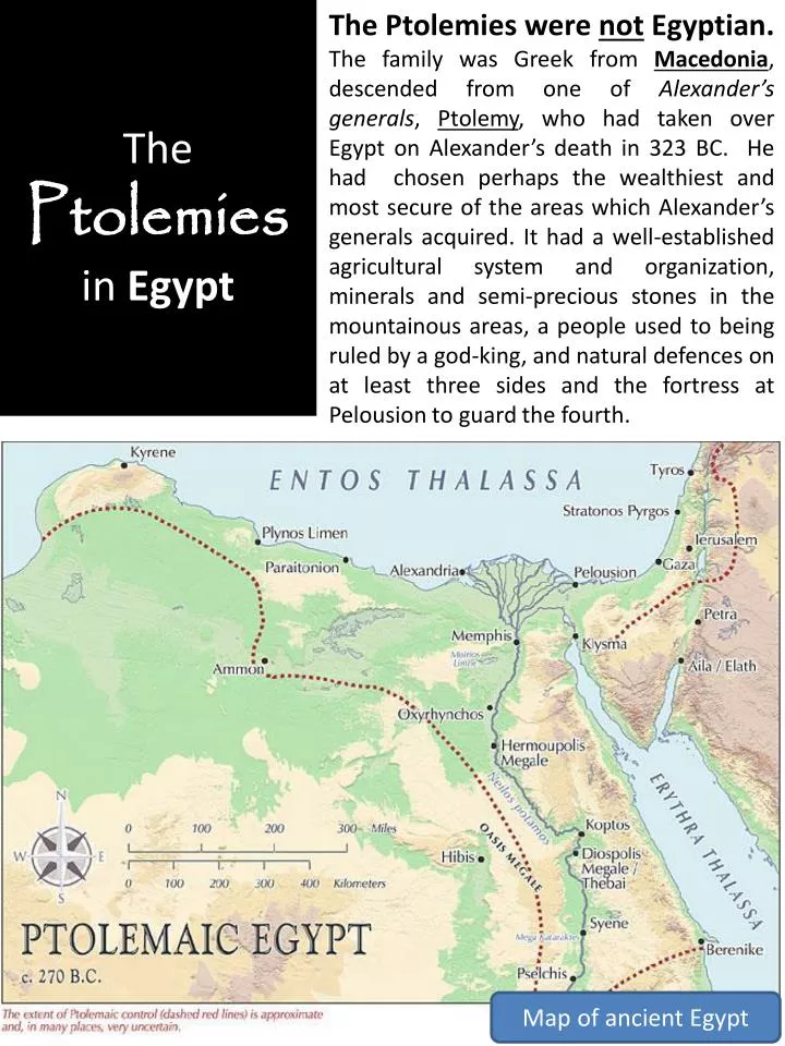the ptolemies in egypt