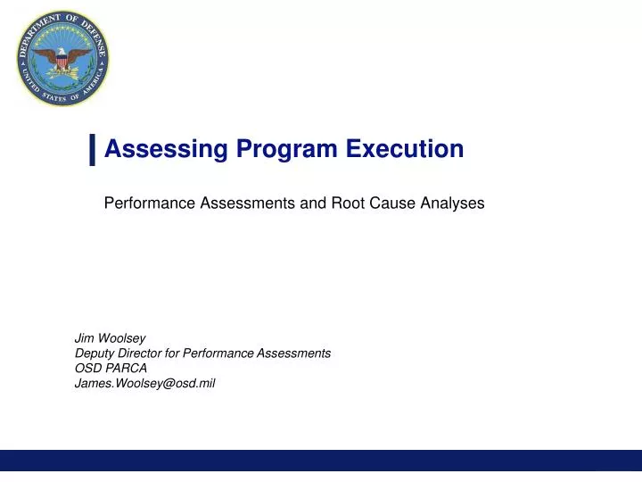 assessing program execution