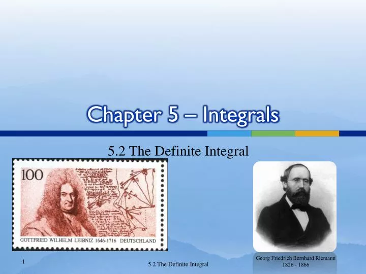 chapter 5 integrals