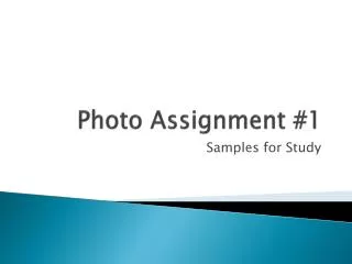 photo assignment 1