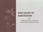 High Court Of Arbitration