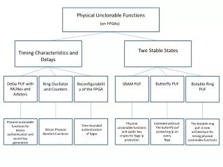 Physical Unclonable Functions