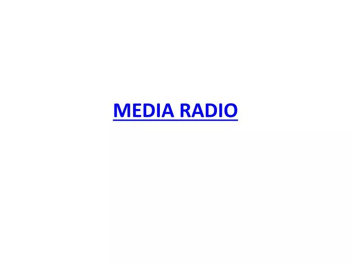 media radio
