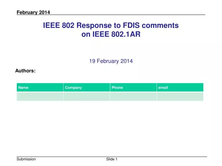 ieee 802 response to fdis comments on ieee 802 1ar