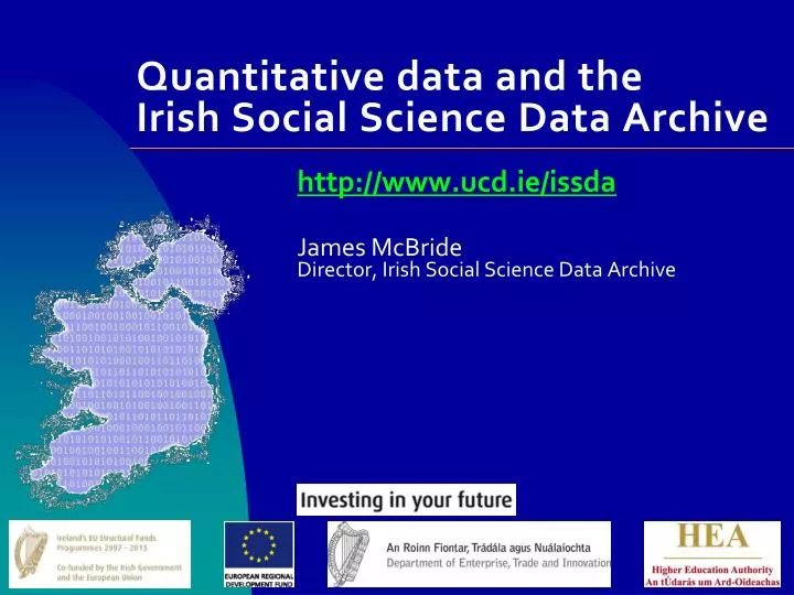 quantitative data and the irish social science data archive