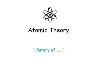 atomic theory