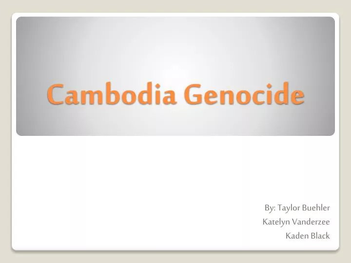 cambodia genocide