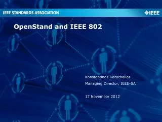 OpenStand and IEEE 802